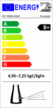 Energetický štítek PTH-LO-98/1 - B+ 4,95-7,25kgC/kgFe